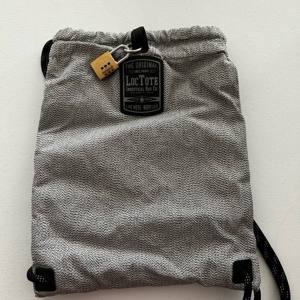LocTote drawstring lockable bag